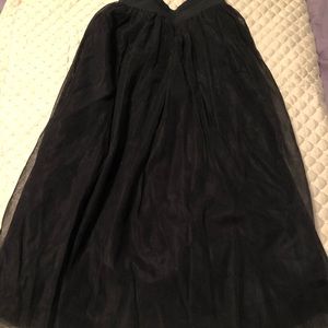 Black Midi Tutu Skirt